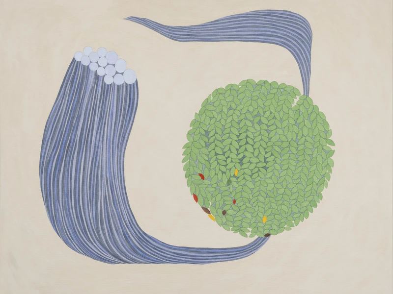 人與植物_2023_120.0 × 150.0 cm_壓克力、畫布 人與植物_2023_120.0 × 150.0 cm_壓克力、畫布