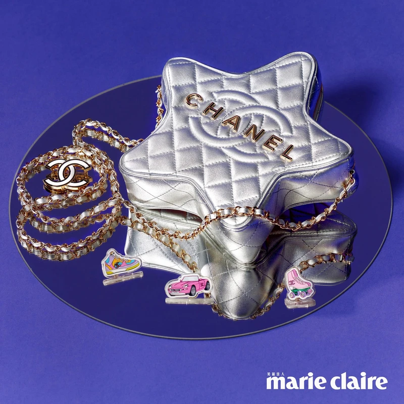 CHANEL 2023/24 Cruise 度假系列 銀色STAR HANDBAG CHANEL 2023/24 Cruise 度假系列 銀色STAR HANDBAG