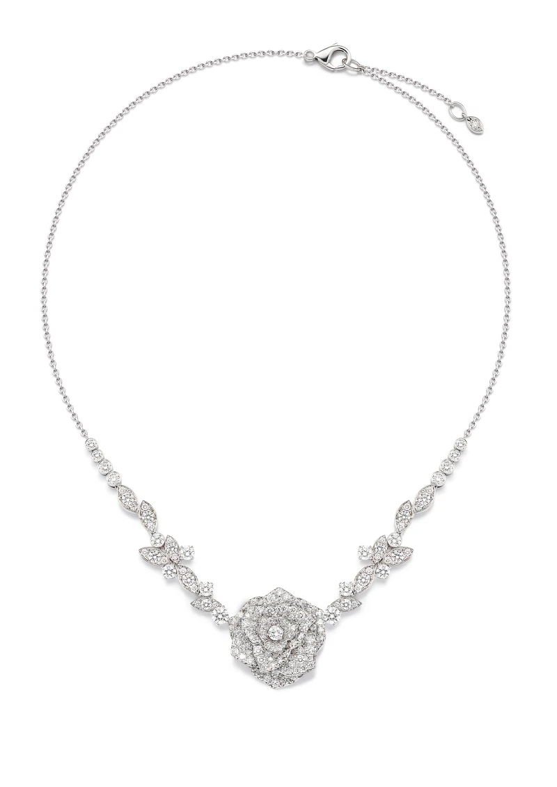 PIAGET Rose系列18K白金鑽石珠寶
