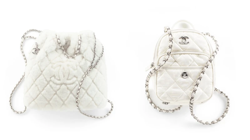 菱格紋羊毛皮穿鍊雙肩背包 NT.220,300、菱格紋雙肩背包 價格店洽 菱格紋羊毛皮穿鍊雙肩背包 NT.220,300、菱格紋雙肩背包 價格店洽