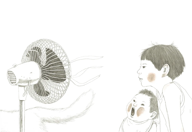 《有人在嗎？》圖片／大塊文化 IRU JAN &copy; 2017 Naoko Kudo, Taiyo Matsumoto / Switch Publishing Co., Ltd.