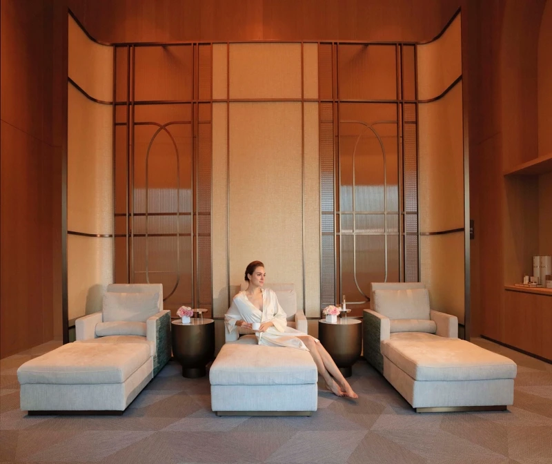 台北漢來大飯店Valmont Spa公共空間。 台北漢來大飯店Valmont Spa公共空間。