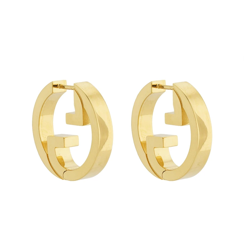 Gucci Blondie 金色耳環 NT$17,300。