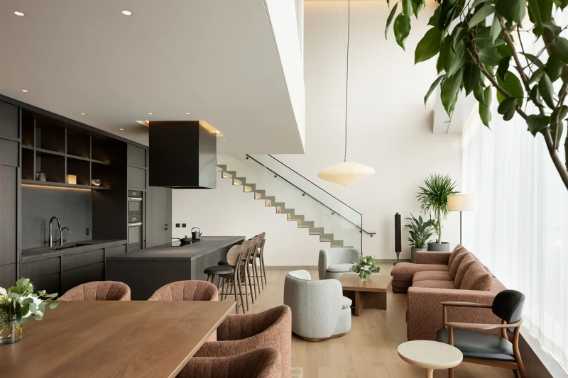 寬敞的「虎之門之丘套房」複合式房型。 寬敞的「虎之門之丘套房」複合式房型。