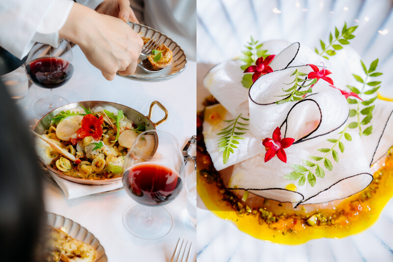 招牌菜色為「 Le Pristine 沙拉」、「澤蘭貓耳朵(Orecchiette Zeelandaise)」等等。 招牌菜色為「 Le Pristine 沙拉」、「澤蘭貓耳朵(Orecchiette Zeelandaise)」等等。