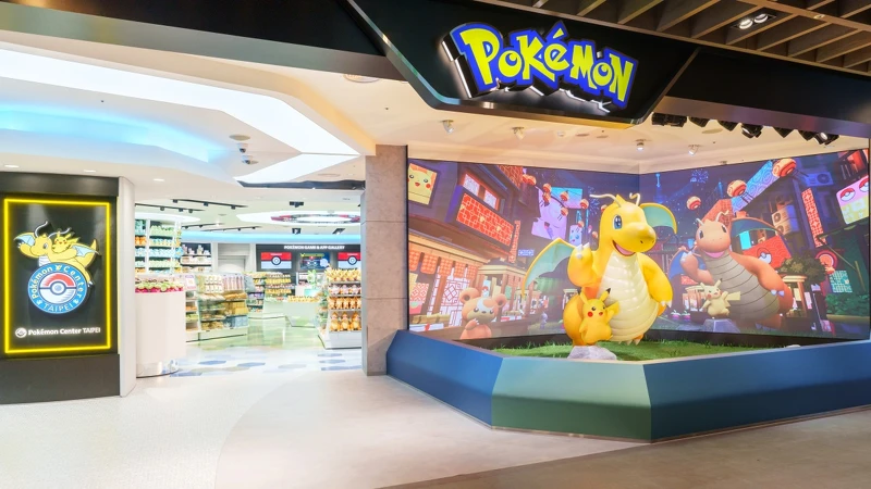 寶可夢中心台北店內照門口有超可愛的快龍跟皮卡丘Say Hi 寶可夢中心台北店內照門口有超可愛的快龍跟皮卡丘Say Hi