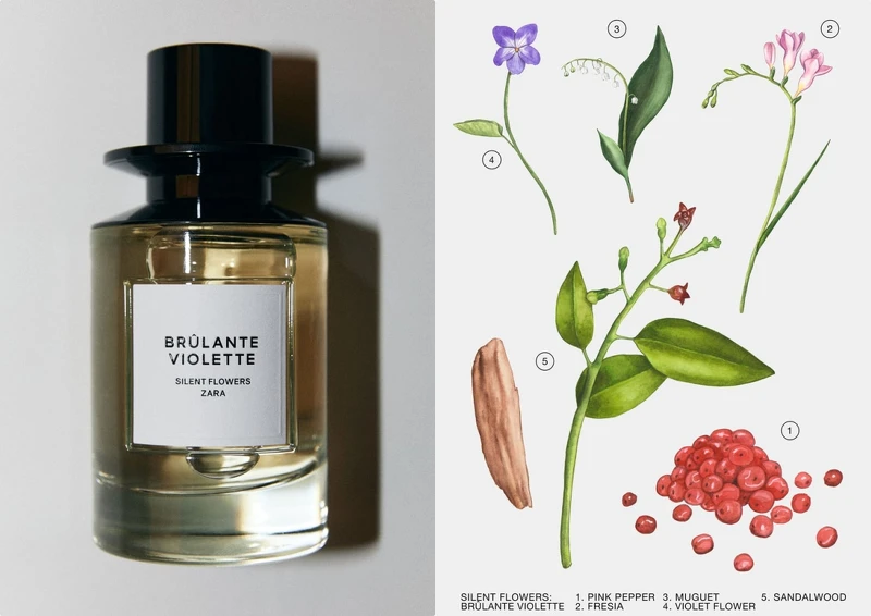 ZARA X Jo Love Silent Flower系列香水-BRÛLANTE VIOLETTE燃燒紫羅蘭100ml，NT1,490
