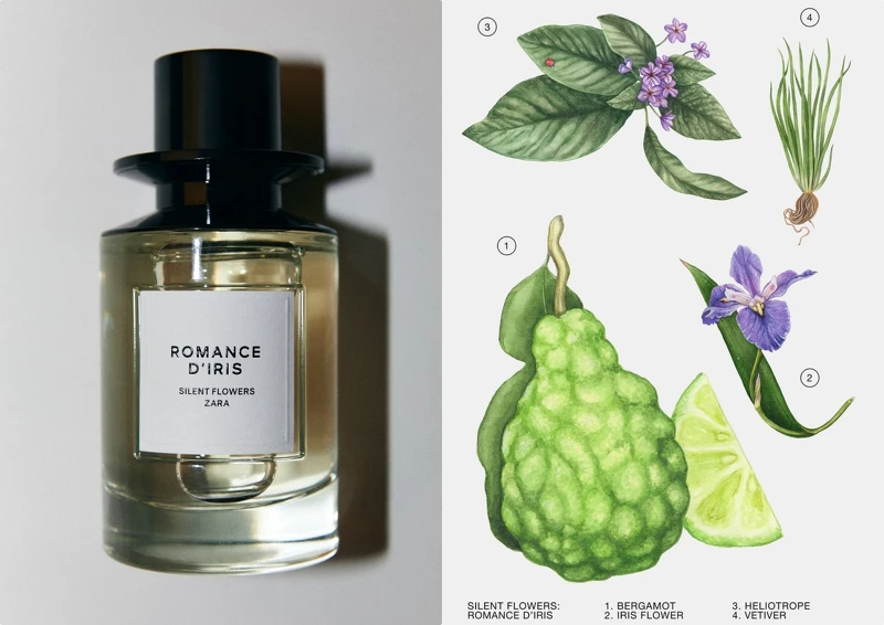 ZARA X Jo Love Silent Flower系列香水- ROMANCE D'IRIS浪漫鳶尾花100ml，NT1,490