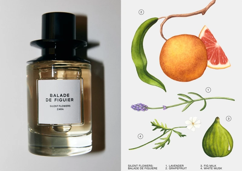 ZARA X Jo Love Silent Flower系列香水- BALADE DE FIGUIER漫步無花果100ml，NT1,490