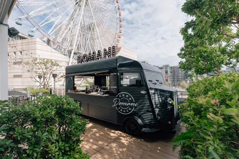 「Domani Food Truck」將重現義大利街頭常能見到「餐車美食」。 「Domani Food Truck」將重現義大利街頭常能見到「餐車美食」。