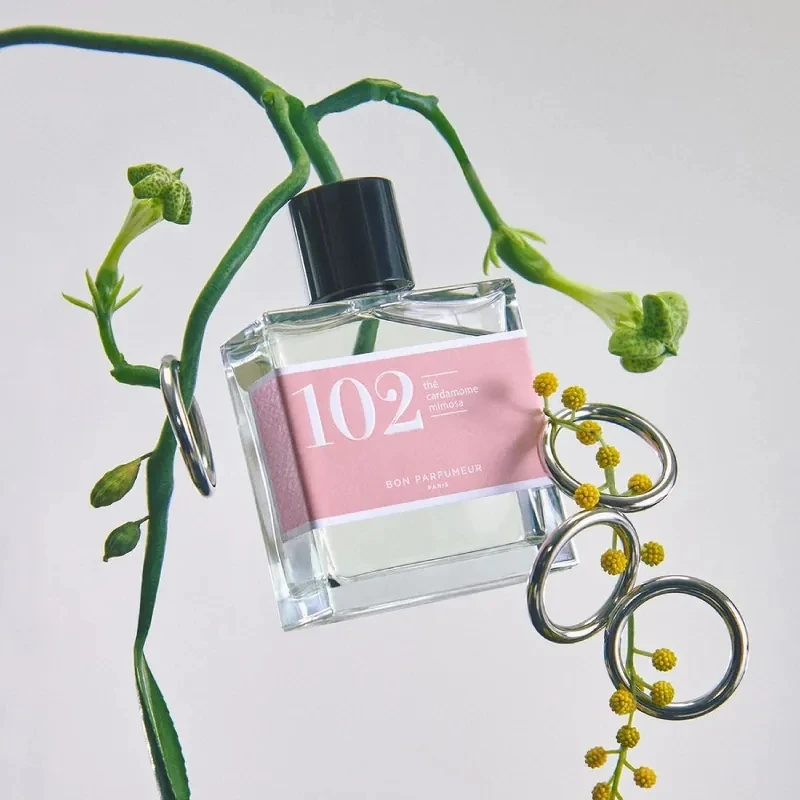 Bon Parfumeur經典系列香水(#102茶x小荳蔻x含羞草)15ml，NT1,080、30ml，NT1,580