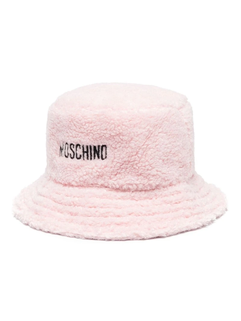 MOSCHINO LOGO羊羔絨漁夫帽,NT9,500 MOSCHINO LOGO羊羔絨漁夫帽,NT9,500