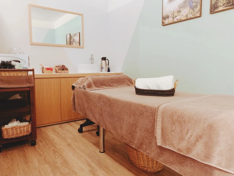 Melvita蜜葳特SPA美妍護膚空間的房間。 Melvita蜜葳特SPA美妍護膚空間的房間。