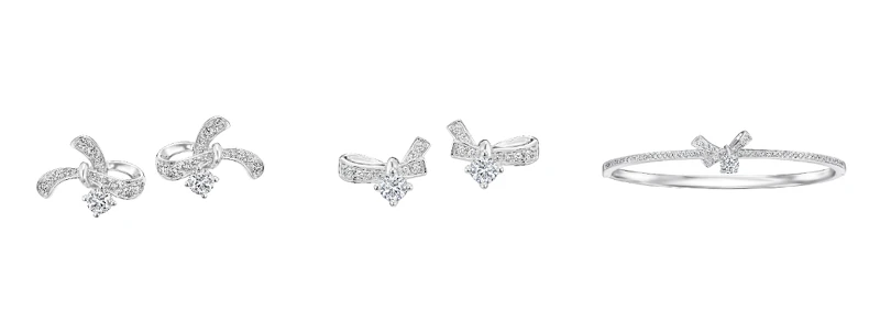 Peonia Diamond 彼愛麗鑽石Affinity系列18K白金鑽石耳環及手環 Peonia Diamond 彼愛麗鑽石Affinity系列18K白金鑽石耳環及手環