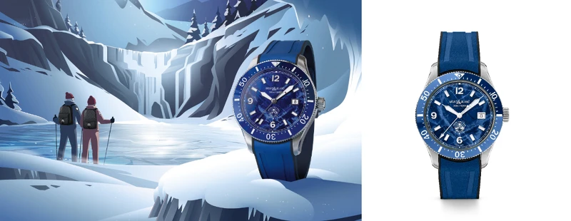 MONTBLANC 1858系列Iced Sea日期顯示自動腕錶,NT101,100。 MONTBLANC 1858系列Iced Sea日期顯示自動腕錶,NT101,100。