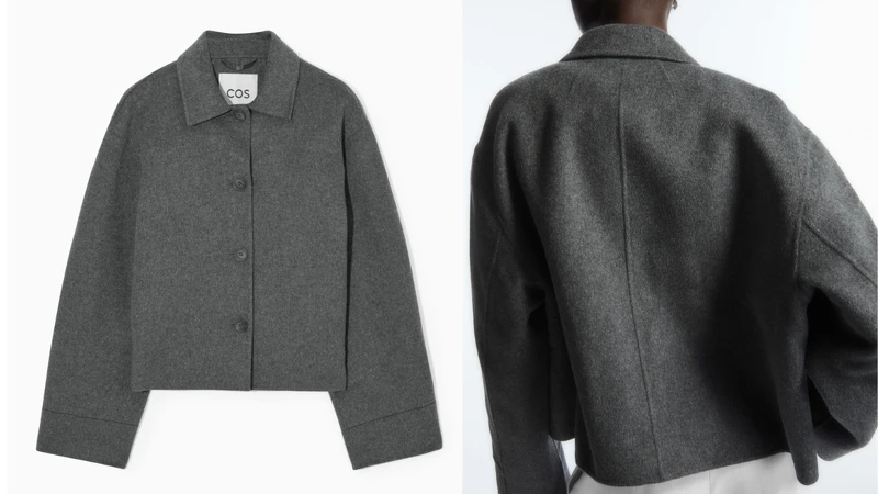 BOXY DOUBLE-FACED WOOL JACKET，約NT 7,000。