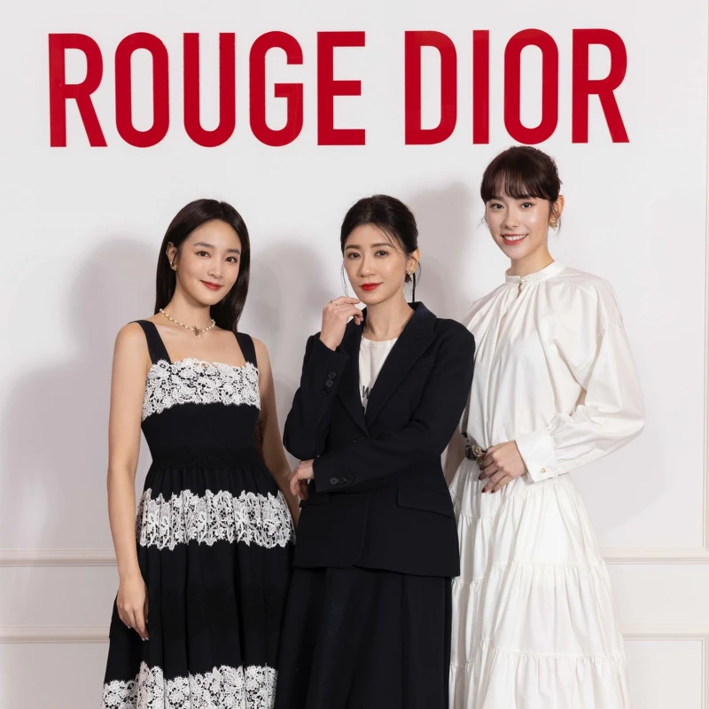 2024迪奧彩妝大使 賈靜雯Ｘ王淨Ｘ林奕嵐首度同台。