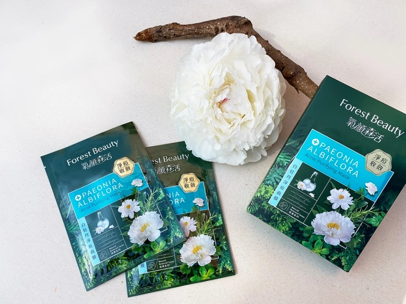 氧顏森活Forest Beauty森果系列白牡丹淨痘面膜一盒三片,NT319 氧顏森活Forest Beauty森果系列白牡丹淨痘面膜一盒三片,NT319