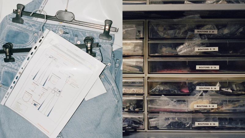 A.P.C. 位於法國巴黎工作室的一角。 A.P.C. 位於法國巴黎工作室的一角。