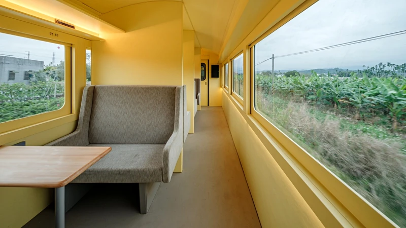 阿里山全新林鐵「栩悅號」內裝 阿里山全新林鐵「栩悅號」內裝
