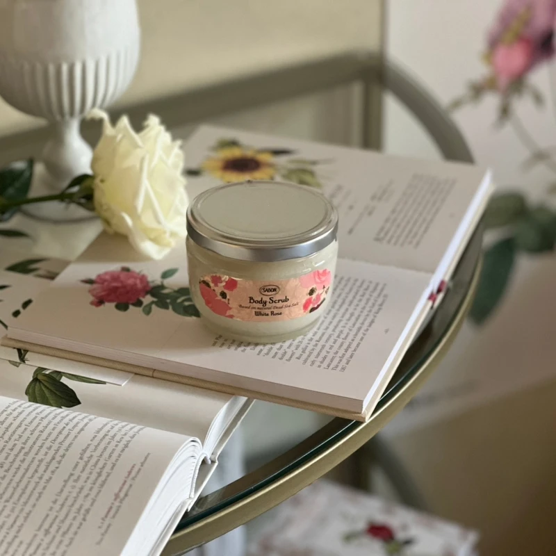 Sabon白玫瑰身體磨砂膏320g，NT1,580