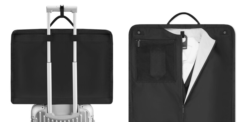 RIMOWA Travel Accessories系列雙折衣物手提袋NT14,600。