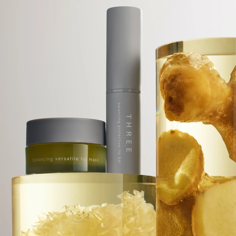Three平衡防護潤唇膏與平衡奢潤護唇膜。