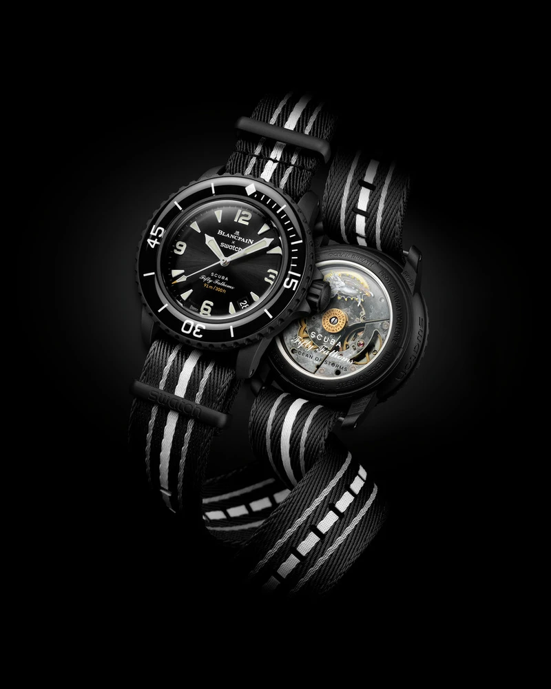 Blancpain X Swatch 聯名 Bioceramic Scuba Fifty Fathoms 系列腕錶2024年新款 OCEAN OF STORMS