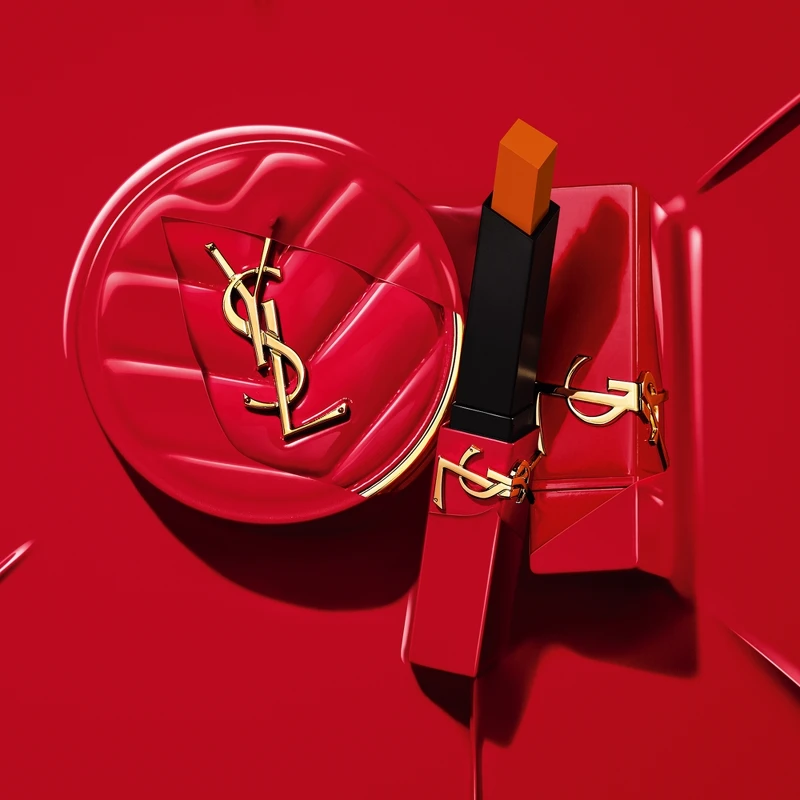 YSL 2024情人節愛無所畏限定系列情境圖。