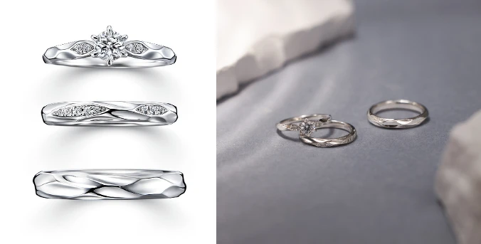 「水之綾MIZUNOAYA」套戒 「水之綾MIZUNOAYA」套戒