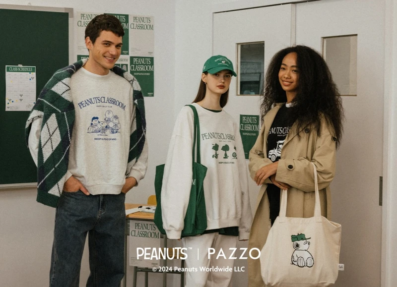 PEANUTS SNOOPY & FRIENDS圓領大學TEE NT.1090、史努比剪影圓領大學TEE NT.1090、PEANUTS CLASSROOM圓領大學TEE NT.1090