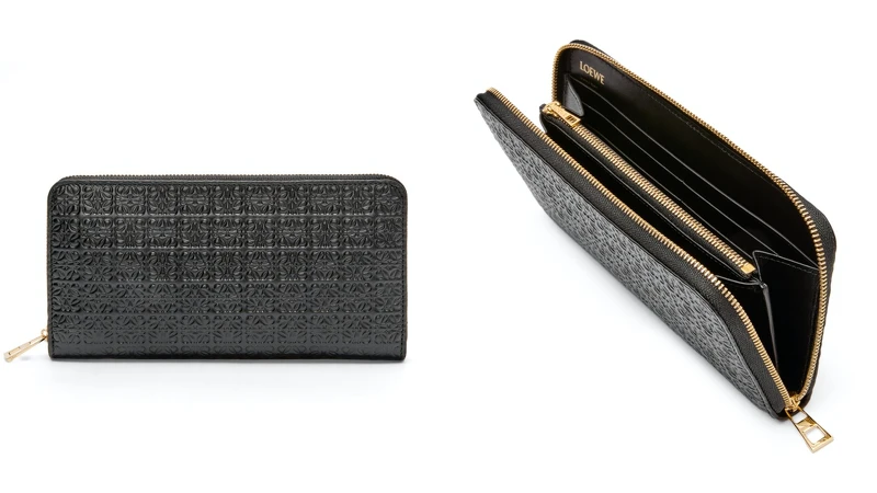 壓花小牛皮拉鍊長夾 NT.27,000 壓花小牛皮拉鍊長夾 NT.27,000