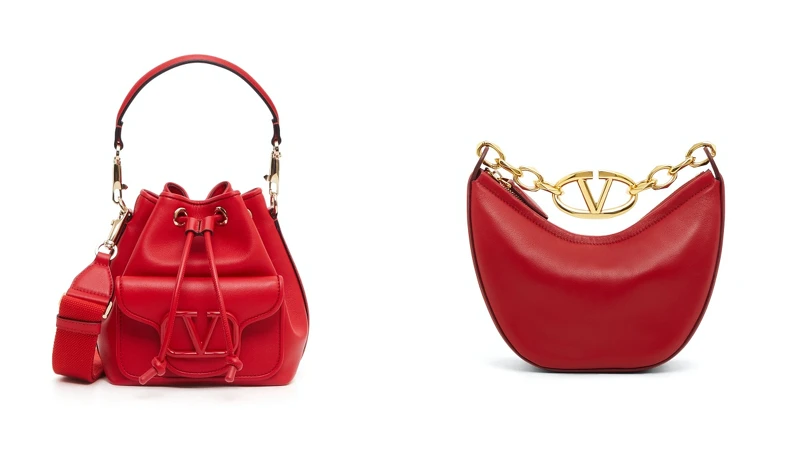 Valentino Garavani Locò Bucket Bag NT.82,000、Valentino Garavani Mini VLogo Moon Hobo Bag NT.82,000