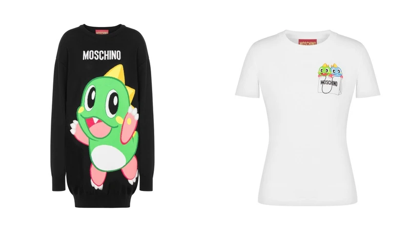 女款泡泡龍針織洋裝 NT.36,500、女款泡泡龍T-shirt NT.14,300