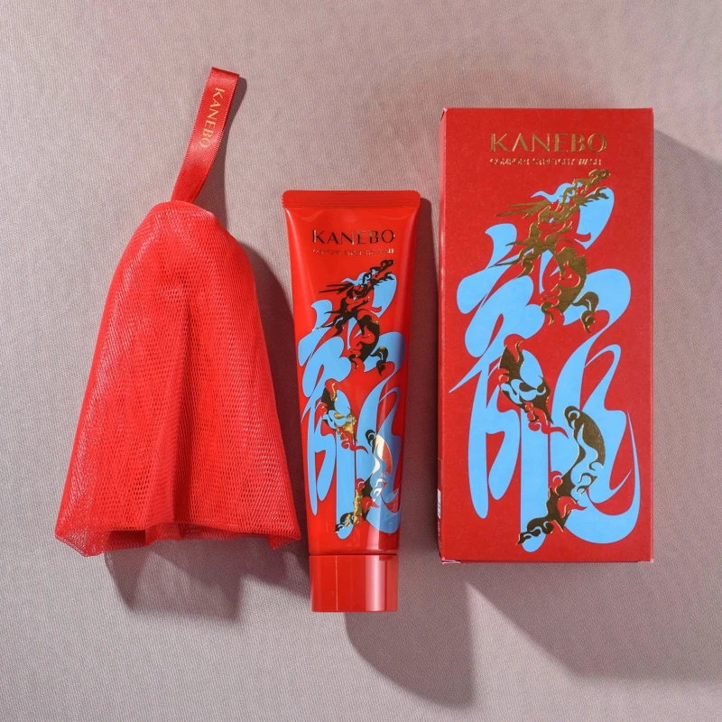 KANEBO保濕緻潤洗顏皂霜金龍鴻運限定包裝130g，NT1,950