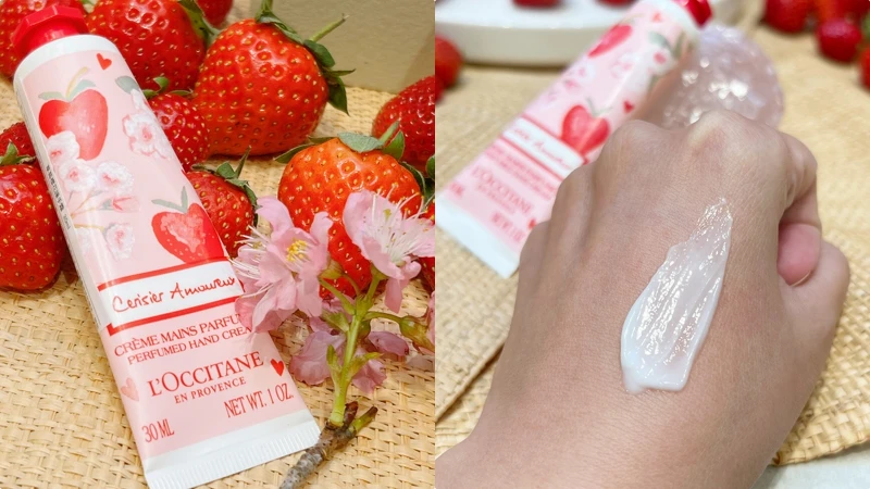 L'OCCITANE歐舒丹草莓櫻花護手霜30ml，NT400