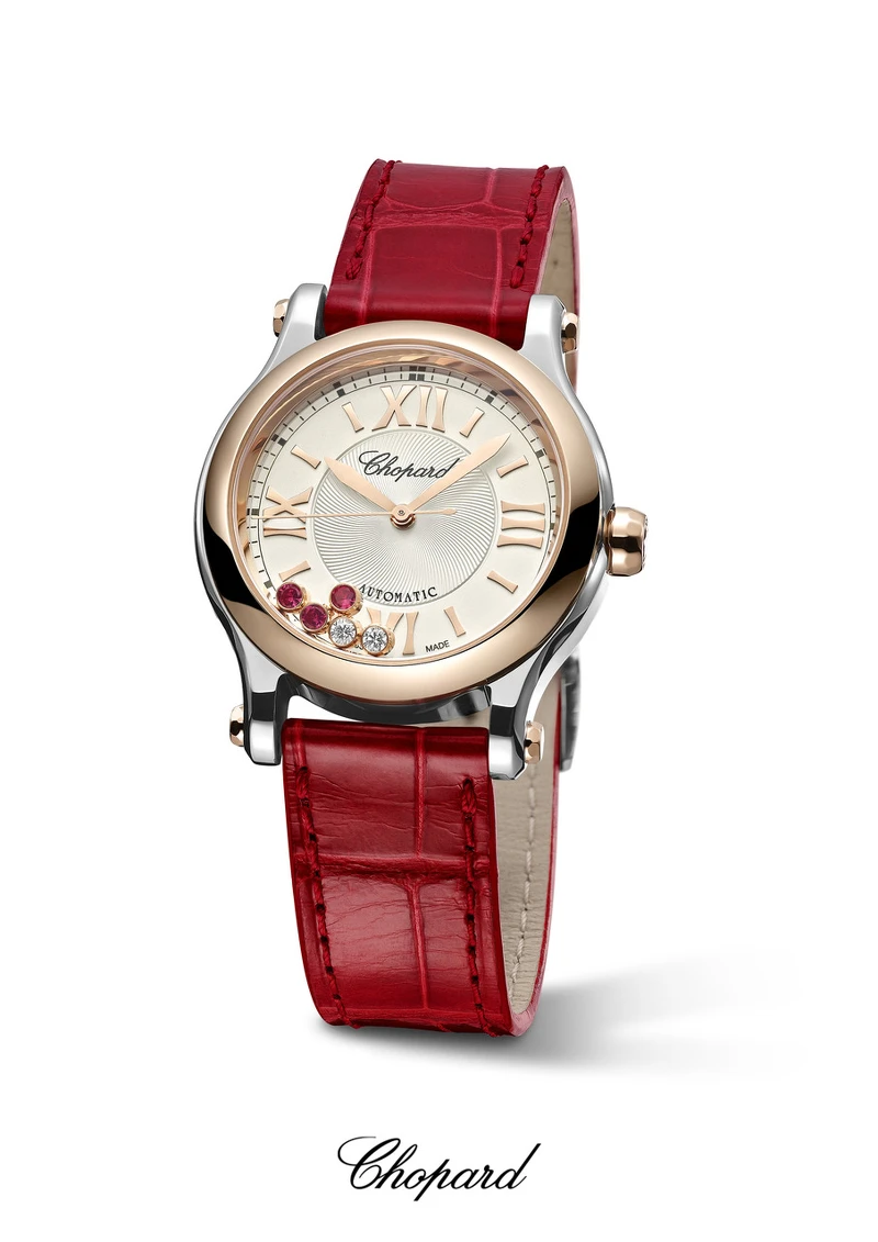 紅色腕錶 Chopard 蕭邦