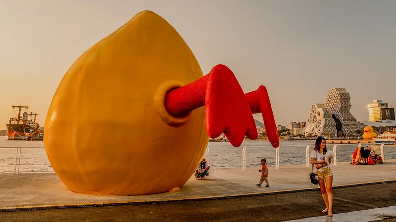 「屁屁鴨」引發網友打卡熱潮 「屁屁鴨」引發網友打卡熱潮