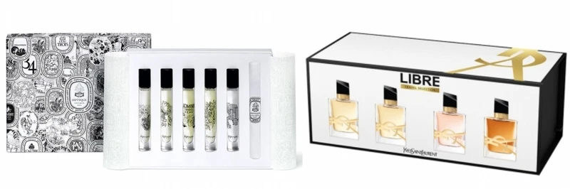 DIPTYQUE淡香水禮盒五支裝特惠組,NT3,510。YSL聖羅蘭自由不羈香水探索禮盒,NT1850 DIPTYQUE淡香水禮盒五支裝特惠組,NT3,510。YSL聖羅蘭自由不羈香水探索禮盒,NT1850