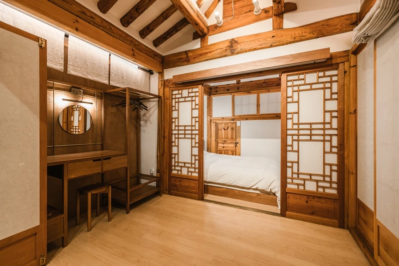 視聽空間還能作為梳妝室使用。Photo by Yoon Taehoon @_yoonic 視聽空間還能作為梳妝室使用。Photo by Yoon Taehoon @_yoonic