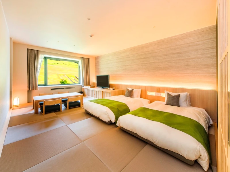 客房則分成西式、日洋合併以及日式三種房型。