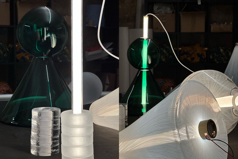 藝術家 Jeremy Maxwell Wintrebert 的訂製燈具。 藝術家 Jeremy Maxwell Wintrebert 的訂製燈具。