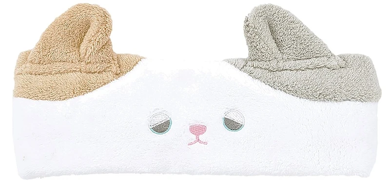 日本Karatto鬆軟舒適吸水髮帶(貓咪)，NT490