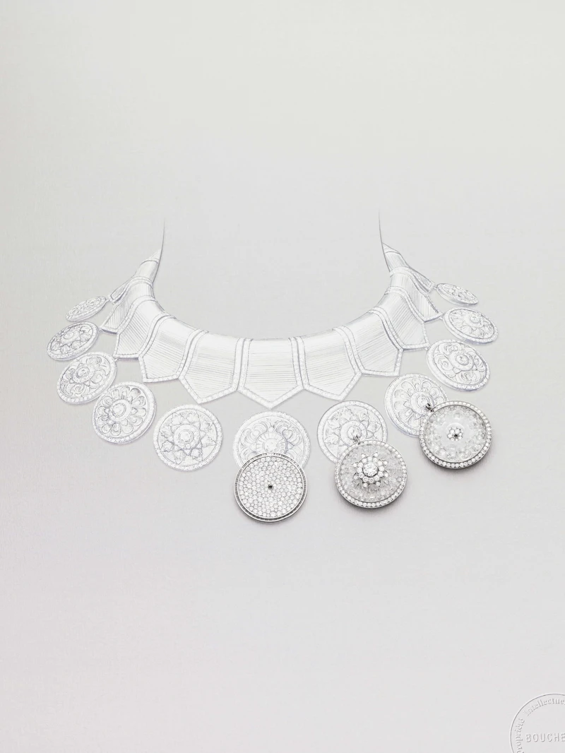 Boucheron寶詩龍2024全新高級珠寶The Power of Couture系列工藝圖