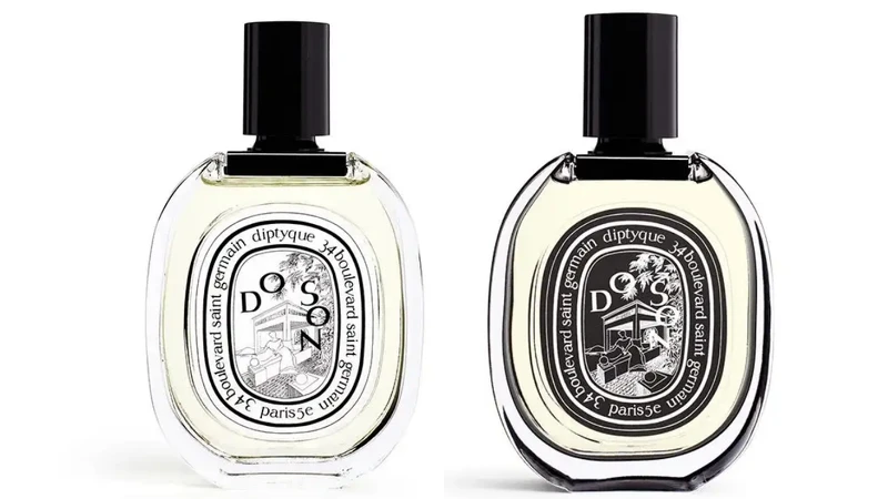(左)Diptyque杜桑淡香水50ml，NT3,800、100ml，NT5,200。(右)杜桑淡香精75ml，NT6,000