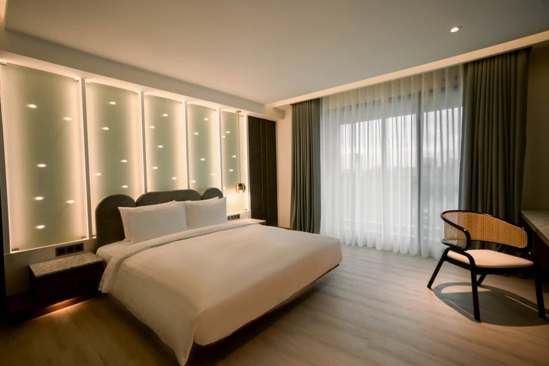 「粼波」觀夕雅緻客房。 「粼波」觀夕雅緻客房。