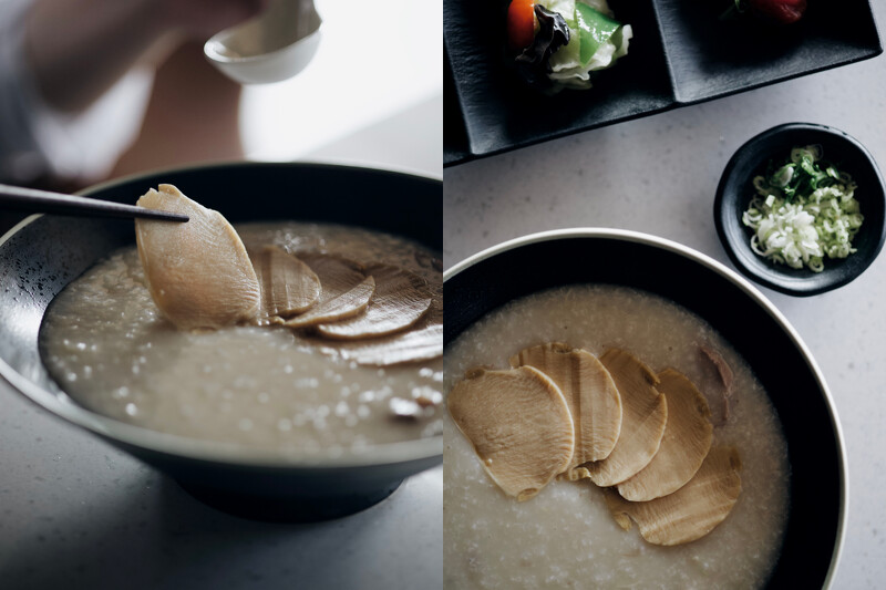 早餐有「海陸鮑魚粥」,豐盛美味。 早餐有「海陸鮑魚粥」,豐盛美味。