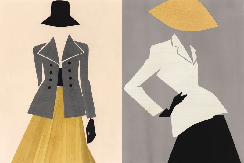 Dior迪奧New Look情境插圖。