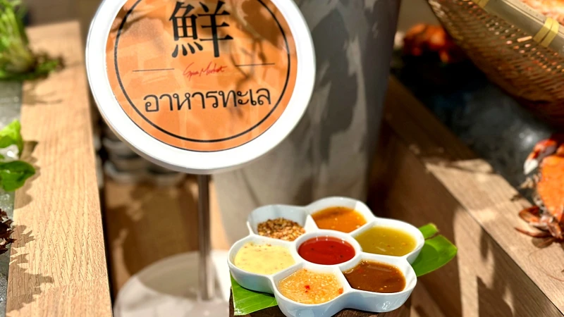 「調色盤醬汁」能自己選用喜歡的醬汁 「調色盤醬汁」能自己選用喜歡的醬汁