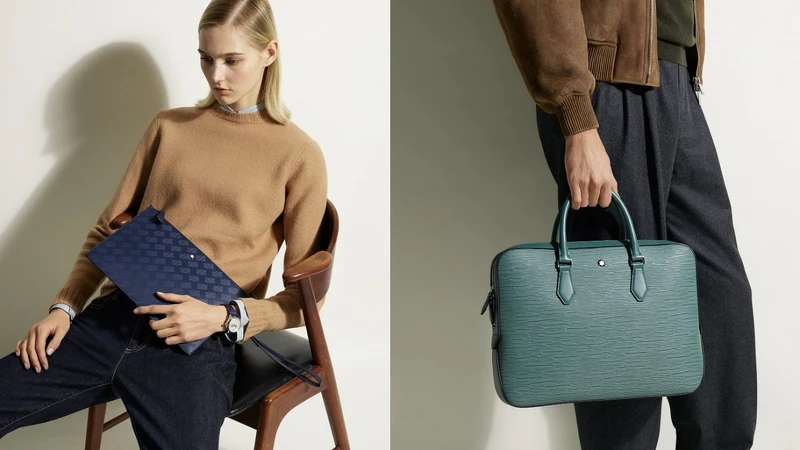 MONTBLANC推出2024春夏系列皮件，運用繽紛色調打造全新包款。